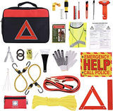 Thrive Roadside Assistance Auto Emergency Kit + First Aid Kit