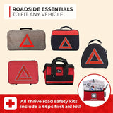 Thrive Roadside Assistance Auto Emergency Kit + First Aid Kit