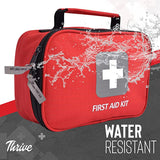 Thrive First Aid Kit (154 Pieces) - Family Safe First Aid Bag Packed w/ Hospital Grade Medical Supplies – Emergency kit
