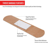 Adhesive Bandages – Pack of 305 Mixed Sizes Fabric Adhesive Bandages