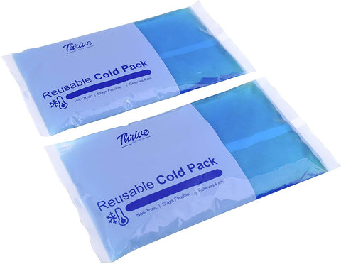 TruHealth 2 Pack Large Reusable Gel Ice Pack - For Hot & Cold