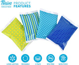 Ice Pack for Lunch Boxes - 4 Reusable Packs
