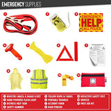 Thrive Roadside Assistance Auto Emergency Kit + First Aid Kit