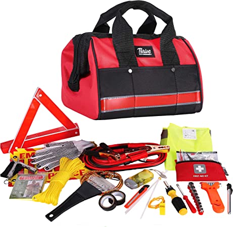 Thrive Roadside Assistance Auto Emergency Kit + First Aid Kit – Thrive  Brand Products